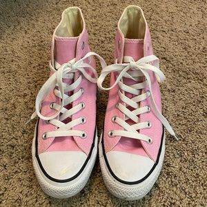 Baby Pink High Top Converse